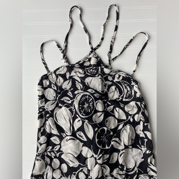 Anthropologie Sheer Black and White Mini Dress Casual Women’s NWT Large NEW - Picture 4 of 7